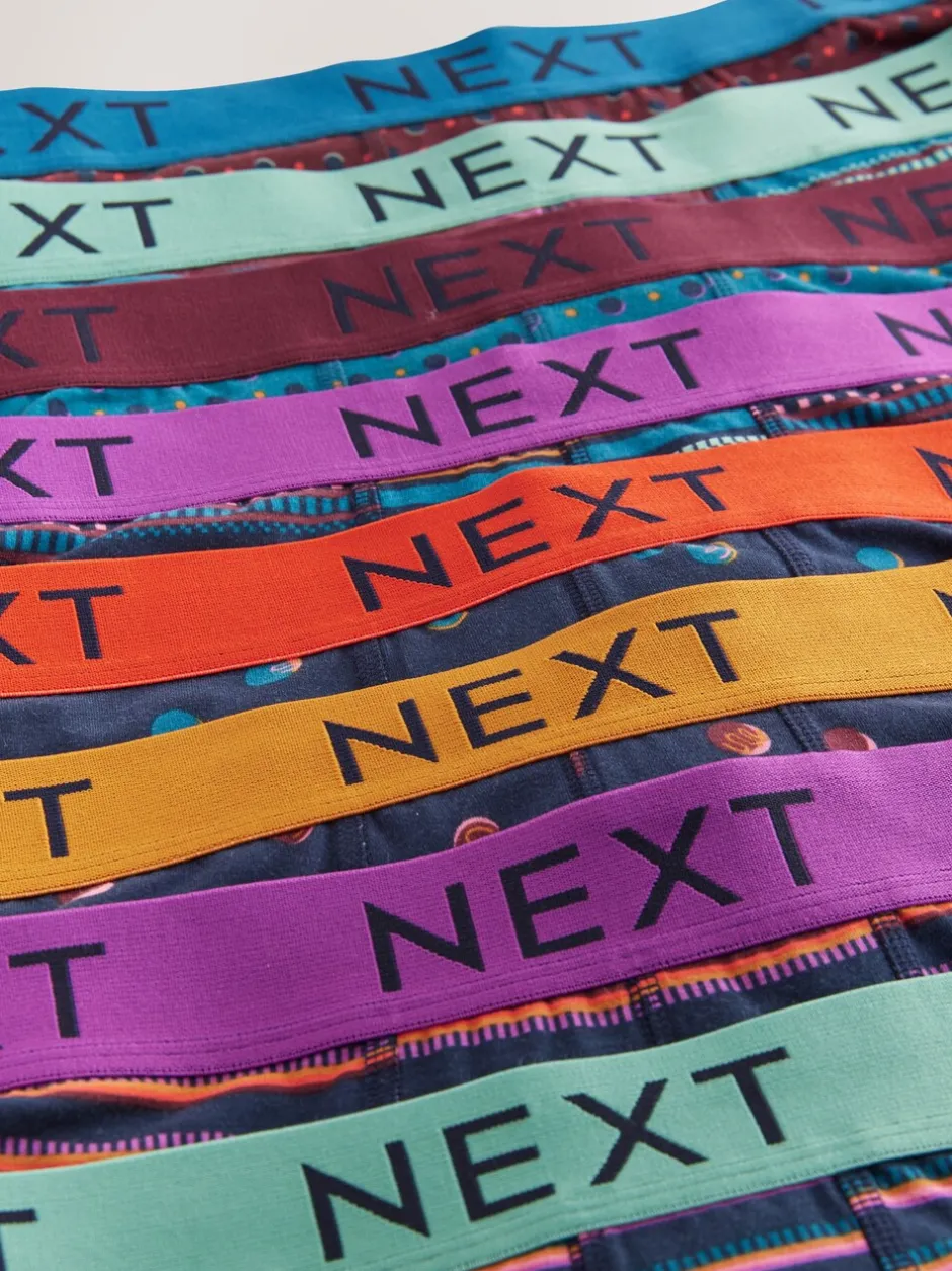 Ondergoed|Ondergoed*Next Marine/Bordeauxrode Strepen - Verpakking van 8 - 5 Hipsterboxershorts