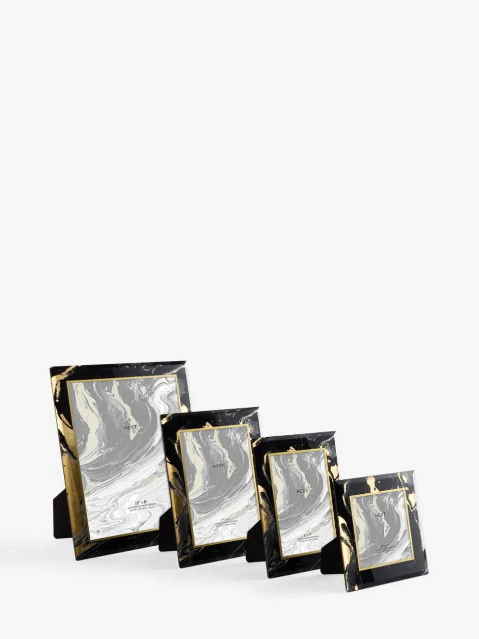 Fotolijsten*Next Marmerglas fotolijst Zwart wit