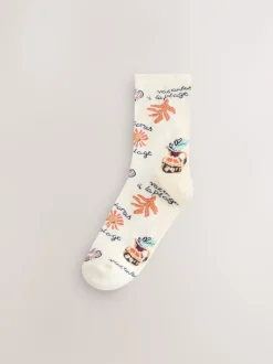 Sokken En Panty's|Next - Set van 5 paar enkelsokken Marrakesh Mix Print
