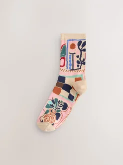 Sokken En Panty's|Next - Set van 5 paar enkelsokken Marrakesh Mix Print