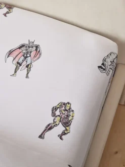 Kinderbeddengoed|Beddenlakens En Kussenslopen|Next Marvel 100% katoenen hoeslaken