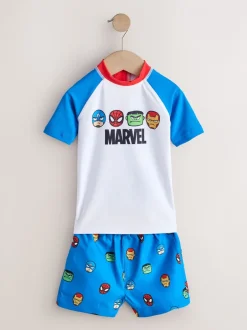 Badkleding|Badkleding|Next - Set van surfhemdje en zwembroek (3mnd -7jr) Marvel