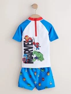 Badkleding|Badkleding|Next - Set van surfhemdje en zwembroek (3mnd -7jr) Marvel