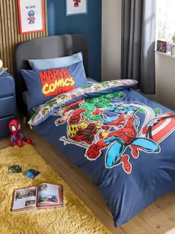 Kinderbeddengoed|Beddengoedsets En Dekbedovertrekken|Next Marvel dekbedovertrek en kussensloop