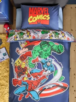 Kinderbeddengoed|Beddengoedsets En Dekbedovertrekken|Next Marvel dekbedovertrek en kussensloop