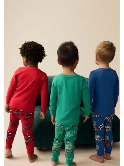 Pyjama's|Nachtkleding En Pyjama's*Next Marvel Rood/groen/blauw - Verpakking van 3 knusse pyjama's (9 mnd-8 jr)