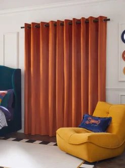 Gordijnen|Gordijnen|Next Matte fluwelen gordijnen