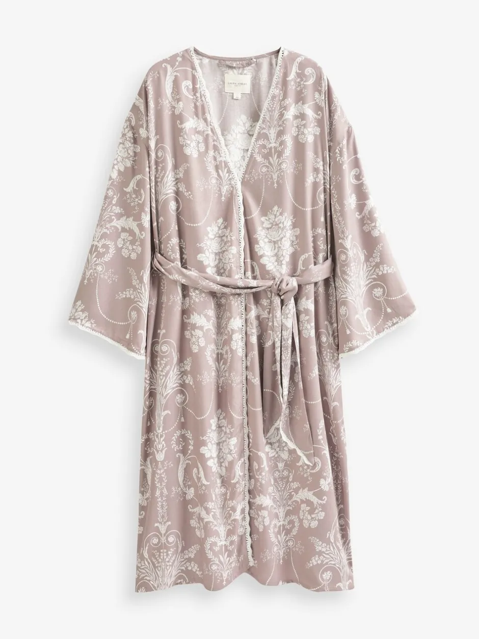 Badjassen|Laura Ashley Mauve roze - Josette badjas
