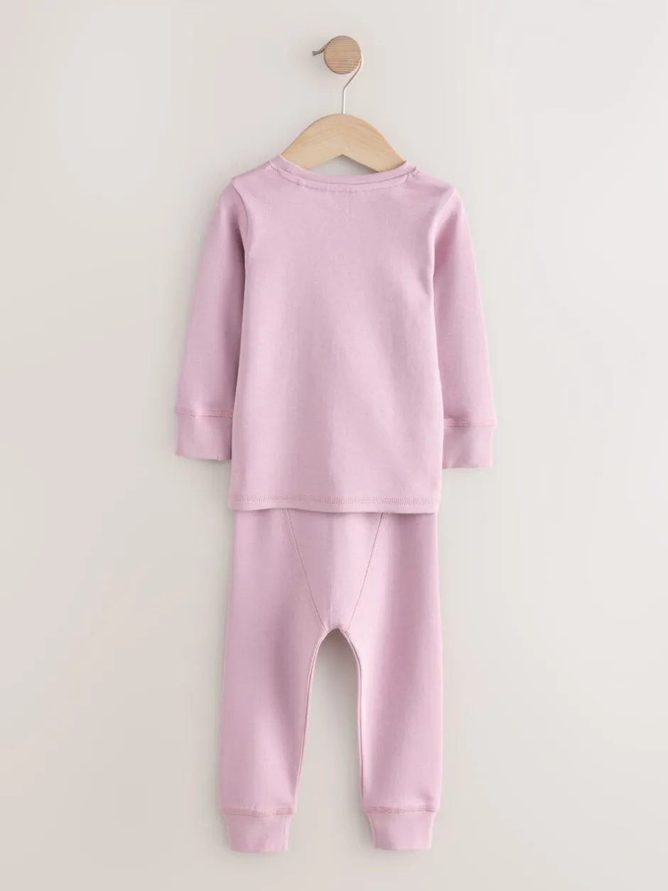 Nachtkleding En Pyjama's|Pyjama's*Next Mauve/Crème - Disney Princess Snuggle Pyjamas 2 Pack (9mths-10yrs)