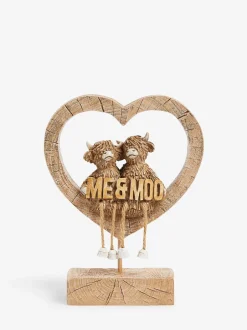 Decoraties*Next Me and Moo Hamish The Highland Cow hartdecoratie
