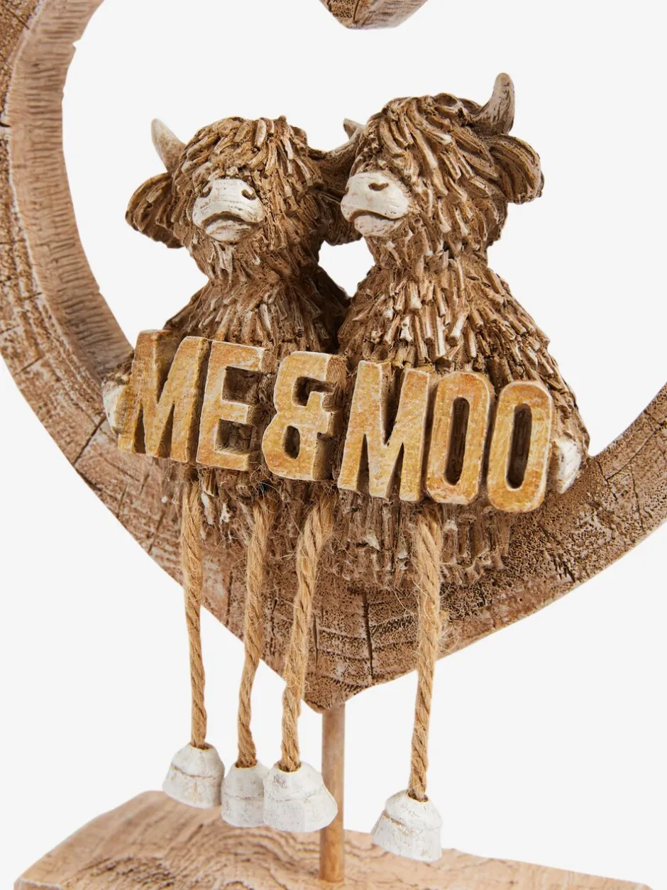 Decoraties*Next Me and Moo Hamish The Highland Cow hartdecoratie