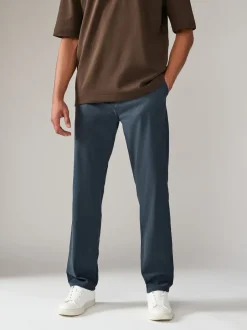 Broeken En Chino's*Next Medium blauwgrijs - Straight fit - Stretchy chino