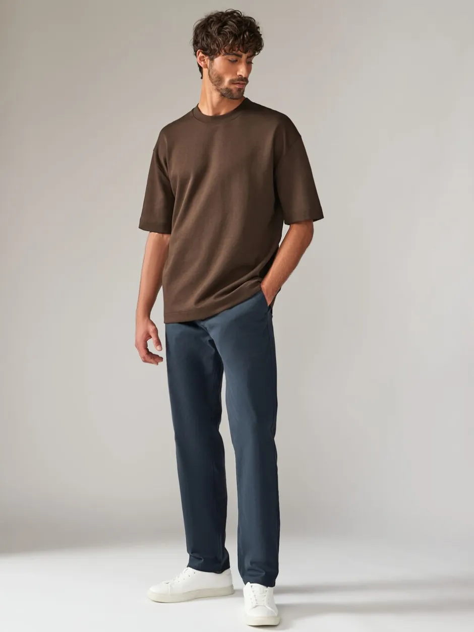 Broeken En Chino's*Next Medium blauwgrijs - Straight fit - Stretchy chino