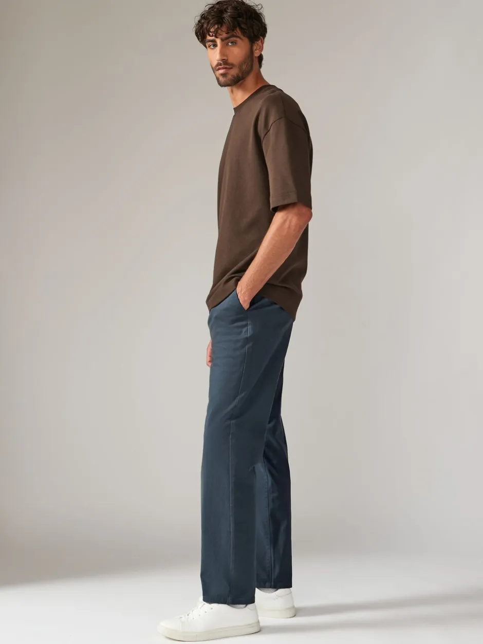 Broeken En Chino's*Next Medium blauwgrijs - Straight fit - Stretchy chino