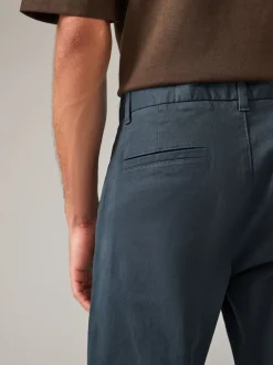 Broeken En Chino's*Next Medium blauwgrijs - Straight fit - Stretchy chino