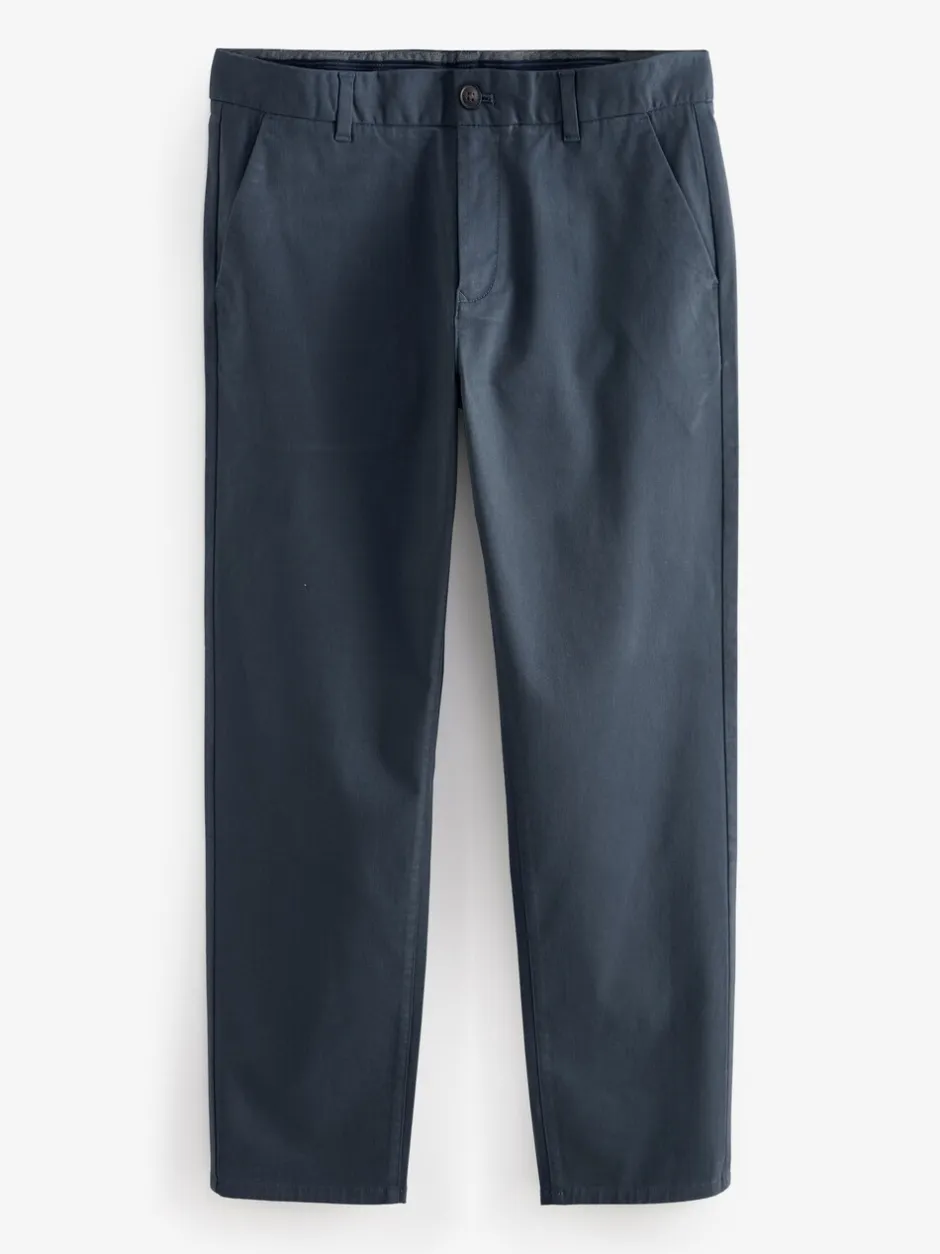 Broeken En Chino's*Next Medium blauwgrijs - Straight fit - Stretchy chino