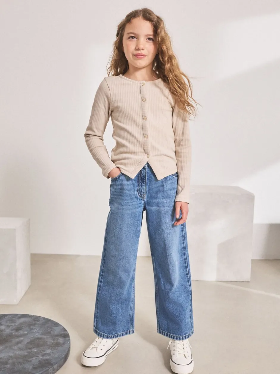 Jeans*Next Medium denimblauw - Jeans met wijde pijpen (3-16 jr)