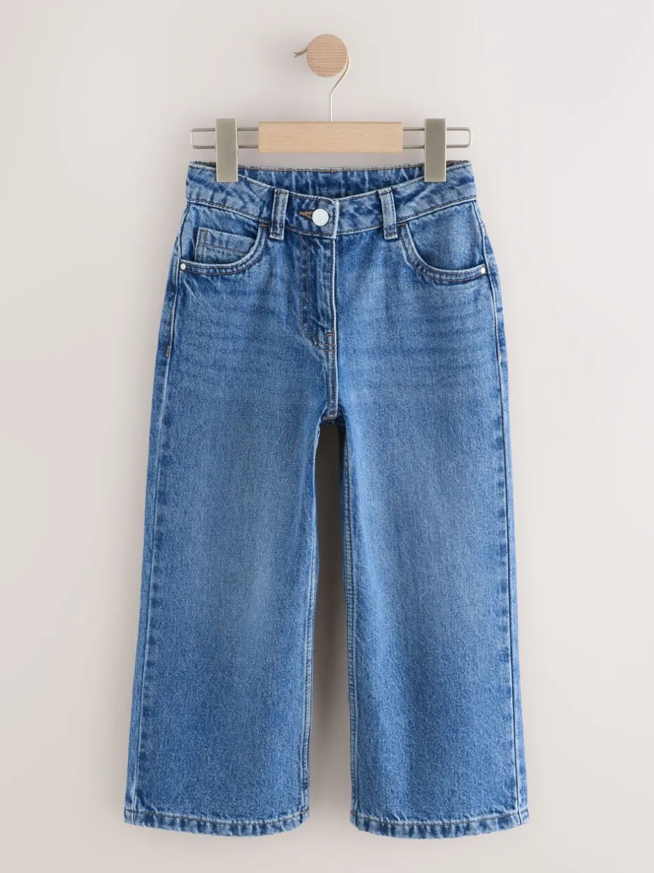 Jeans*Next Medium denimblauw - Jeans met wijde pijpen (3-16 jr)
