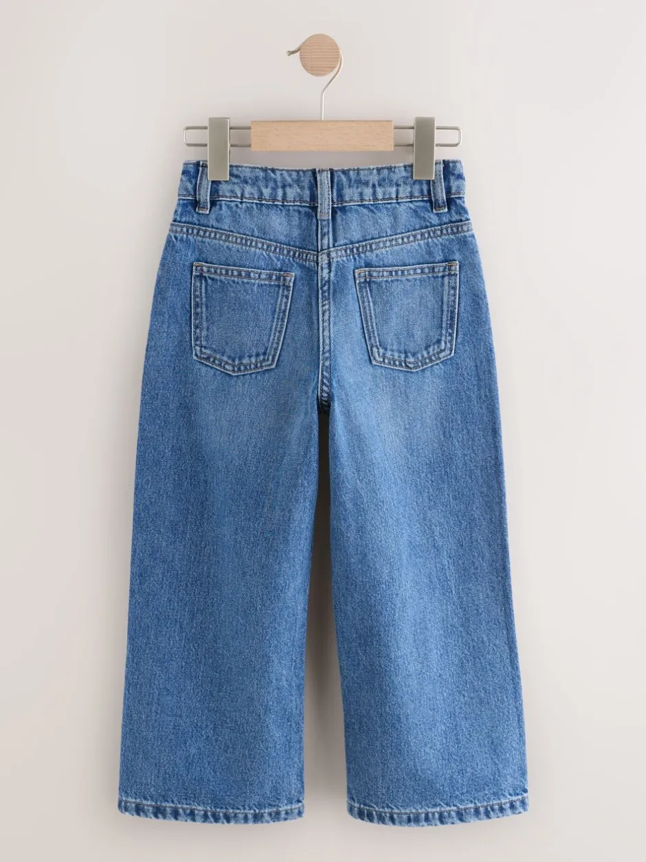 Jeans*Next Medium denimblauw - Jeans met wijde pijpen (3-16 jr)