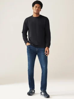Jeans|Next Mediumblauw - Enkele - Skinny fit klassieke stretchy jeans