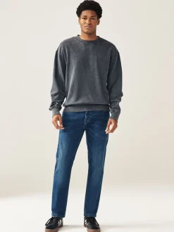 Jeans|Next Mediumblauw - Enkele - Slim fit klassieke stretchy jeans