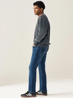 Jeans|Next Mediumblauw - Enkele - Slim fit klassieke stretchy jeans