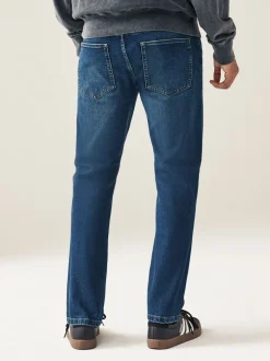 Jeans|Next Mediumblauw - Enkele - Slim fit klassieke stretchy jeans