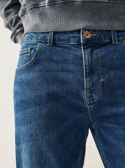Jeans|Next Mediumblauw - Enkele - Slim fit klassieke stretchy jeans
