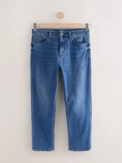 Jeans|Next Mediumblauw - Straight fit - Motionflex jeans