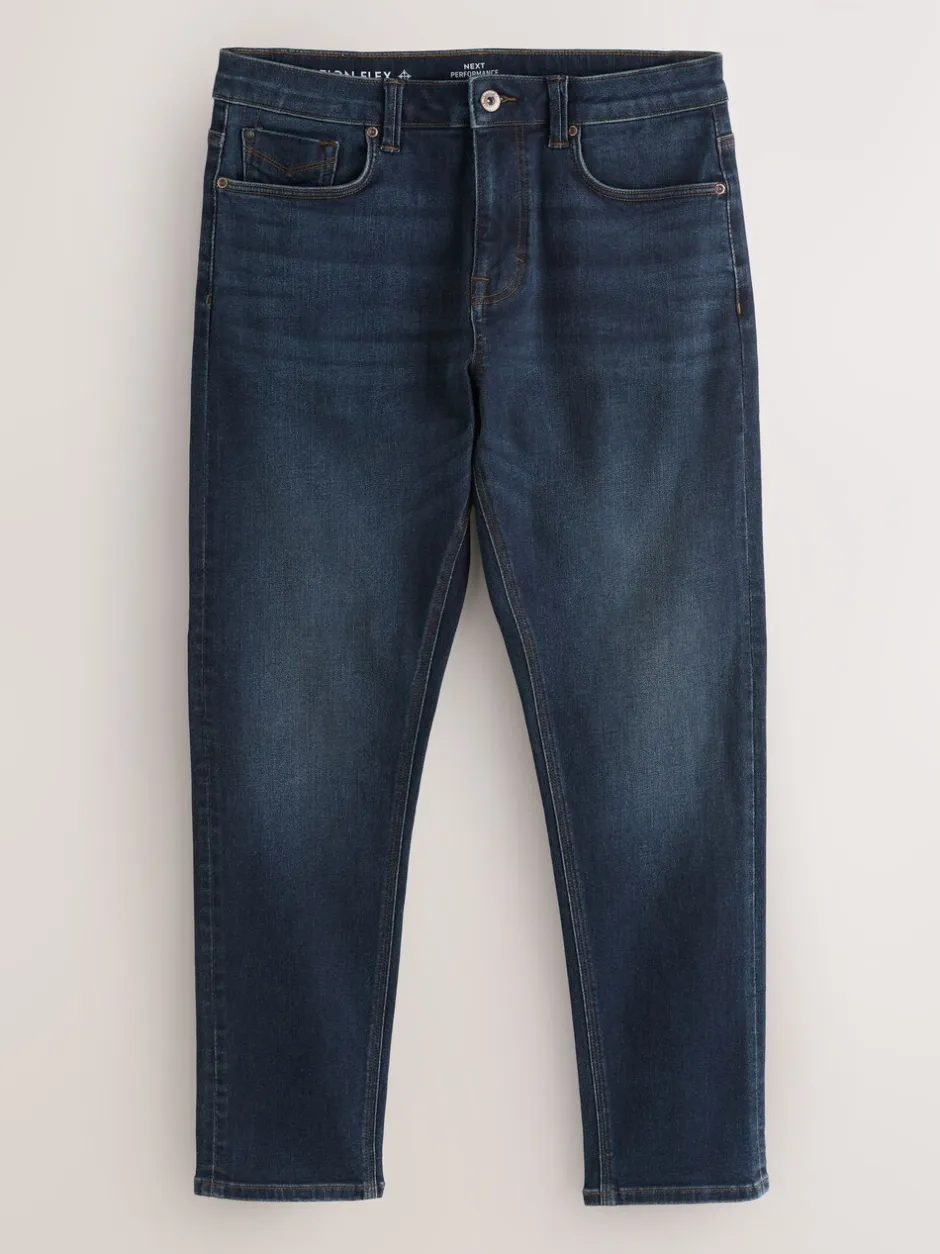 Jeans|Next Medium-indigoblauw - Slim Fit - Motionflex jeans