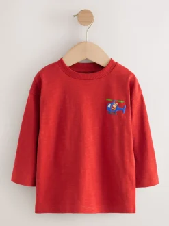 Tops|T-Shirts*Next Meerdere dieren op transport - Set van 5 T-shirts met lange mouwen (3 mnd-7 jr)