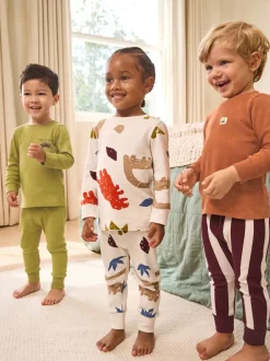 Pyjama's|Nachtkleding En Pyjama's*Next Meerdere felle kleuren met dino - Verpakking van 3 knusse pyjama's (9 mnd-10 jr)