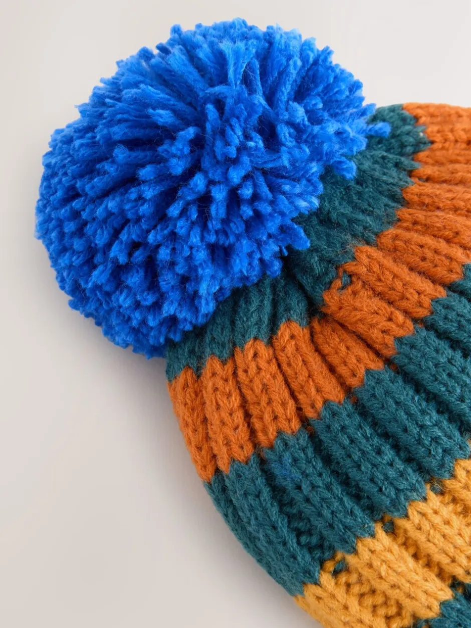 Mutsen, Handschoenen En Sjaals|Next Meerdere kleuren - 2 -delige Set met geborduurde Pompon Muts en Wanten (3mnd -10jr)