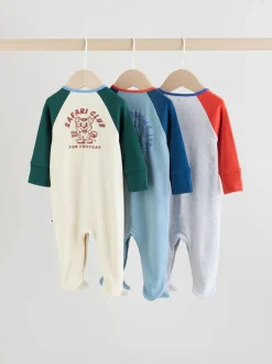 Babypakjes En Babypyjama's*Next - Verpakking van 3 babypyjama's (0 mnd-3 jr) Meerkleurig collegesportstijl