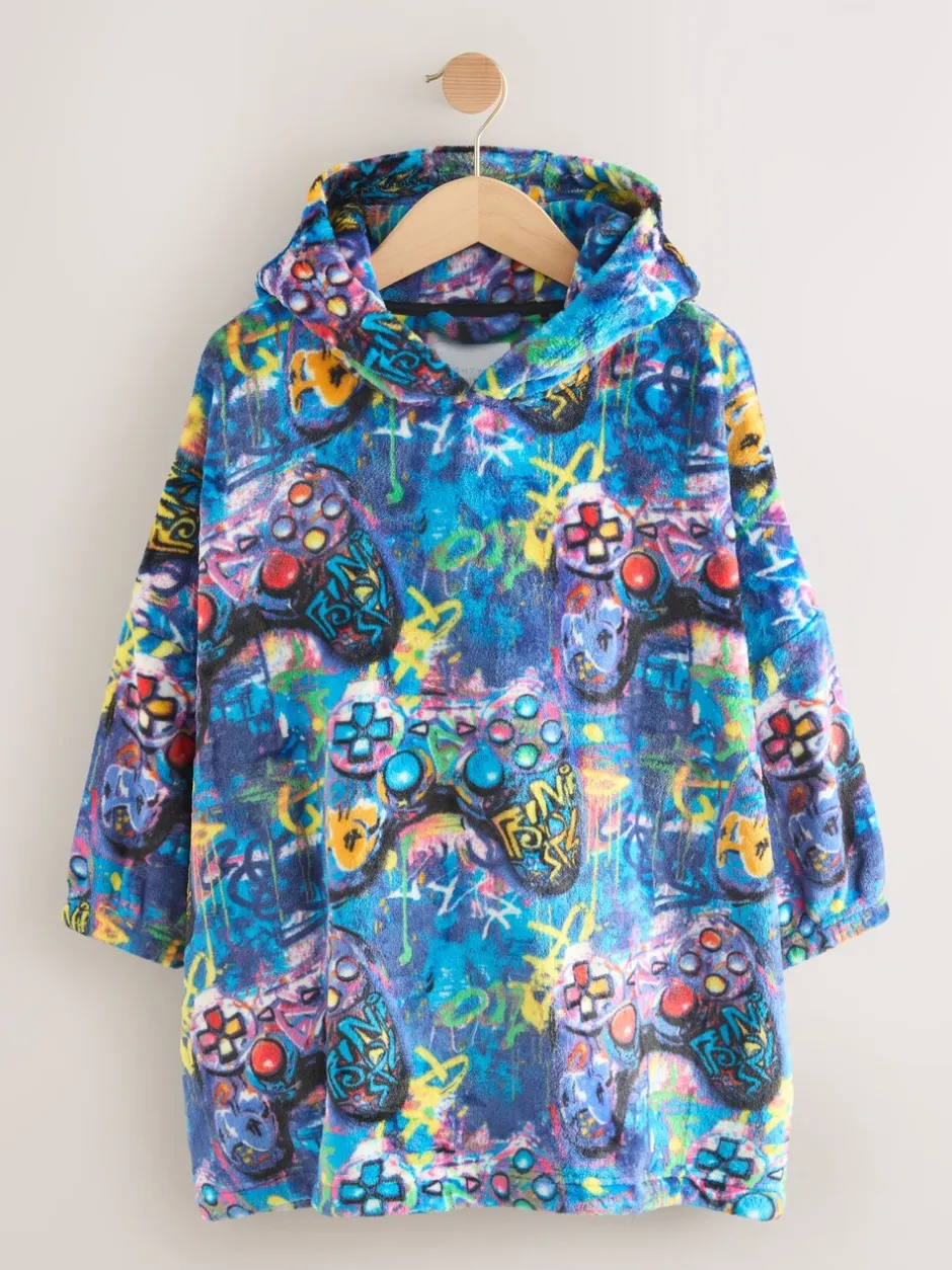 Nachtkleding En Pyjama's*Next - Fleece deken met capuchon (3-16jr) Meerkleurig gamer