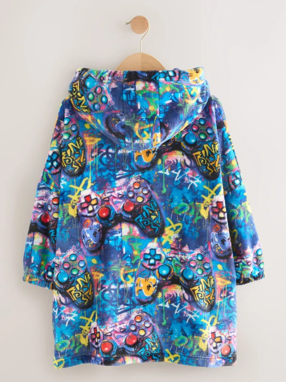 Nachtkleding En Pyjama's*Next - Fleece deken met capuchon (3-16jr) Meerkleurig gamer