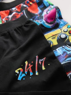 Pyjama's|Nachtkleding En Pyjama's*Next Meerkleurig gamer - Verpakking van 2 pyjama's met lange mouwen (3-16 jr)