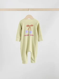 Multipacks|Babypakjes En Babypyjama's*Next Meerkleurig met bloemenprint - Verpakking van 3 babyslaappakjes met tweewegrits (0 mnd - 3 jr)