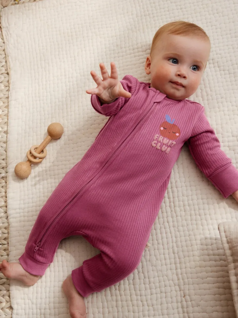 Multipacks|Babypakjes En Babypyjama's*Next Meerkleurig met bloemenprint - Verpakking van 3 babyslaappakjes met tweewegrits (0 mnd - 3 jr)