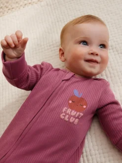 Multipacks|Babypakjes En Babypyjama's*Next Meerkleurig met bloemenprint - Verpakking van 3 babyslaappakjes met tweewegrits (0 mnd - 3 jr)