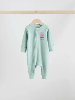 Multipacks|Babypakjes En Babypyjama's*Next Meerkleurig met bloemenprint - Verpakking van 3 babyslaappakjes met tweewegrits (0 mnd - 3 jr)