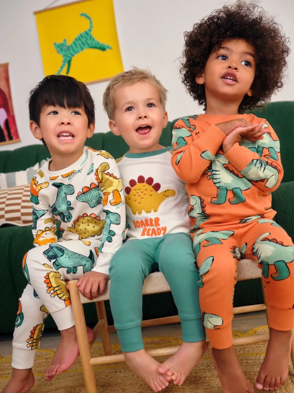 Multipacks|Pyjama's*Next Meerkleurig met dinosaurussen - Verpakking van 3 knusse pyjama's (9 mnd-10 jr)
