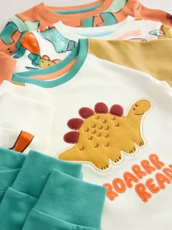 Multipacks|Pyjama's*Next Meerkleurig met dinosaurussen - Verpakking van 3 knusse pyjama's (9 mnd-10 jr)
