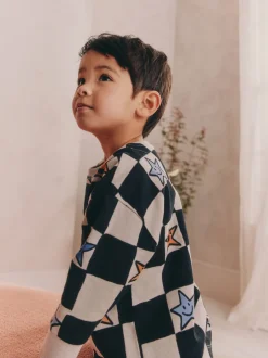 Pyjama's|Nachtkleding En Pyjama's*Next - Verpakking van 3 oversized pyjama's 3 (9mnd -10jr) Meerkleurig ster- en dambordmotief