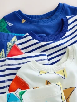 Pyjama's|Nachtkleding En Pyjama's|Next - Verpakking van 3 knusse pyjama's (9 mnd-10 jr) Meerkleurig sterren 
