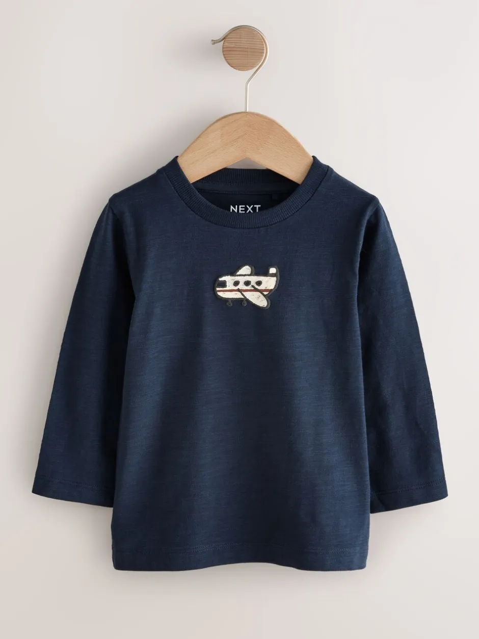 Tops|Multipacks*Next - Set van 5 T-shirts met lange mouwen (3 mnd-7 jr) Meerkleurig voertuigen