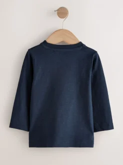 Tops|Multipacks*Next - Set van 5 T-shirts met lange mouwen (3 mnd-7 jr) Meerkleurig voertuigen