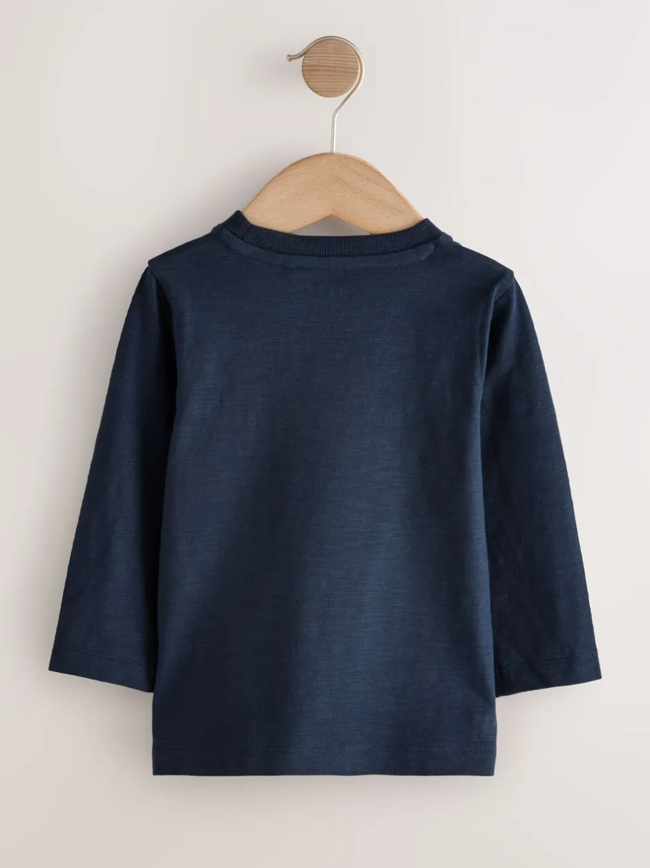 Tops|Multipacks*Next - Set van 5 T-shirts met lange mouwen (3 mnd-7 jr) Meerkleurig voertuigen