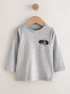 Tops|Multipacks*Next - Set van 5 T-shirts met lange mouwen (3 mnd-7 jr) Meerkleurig voertuigen
