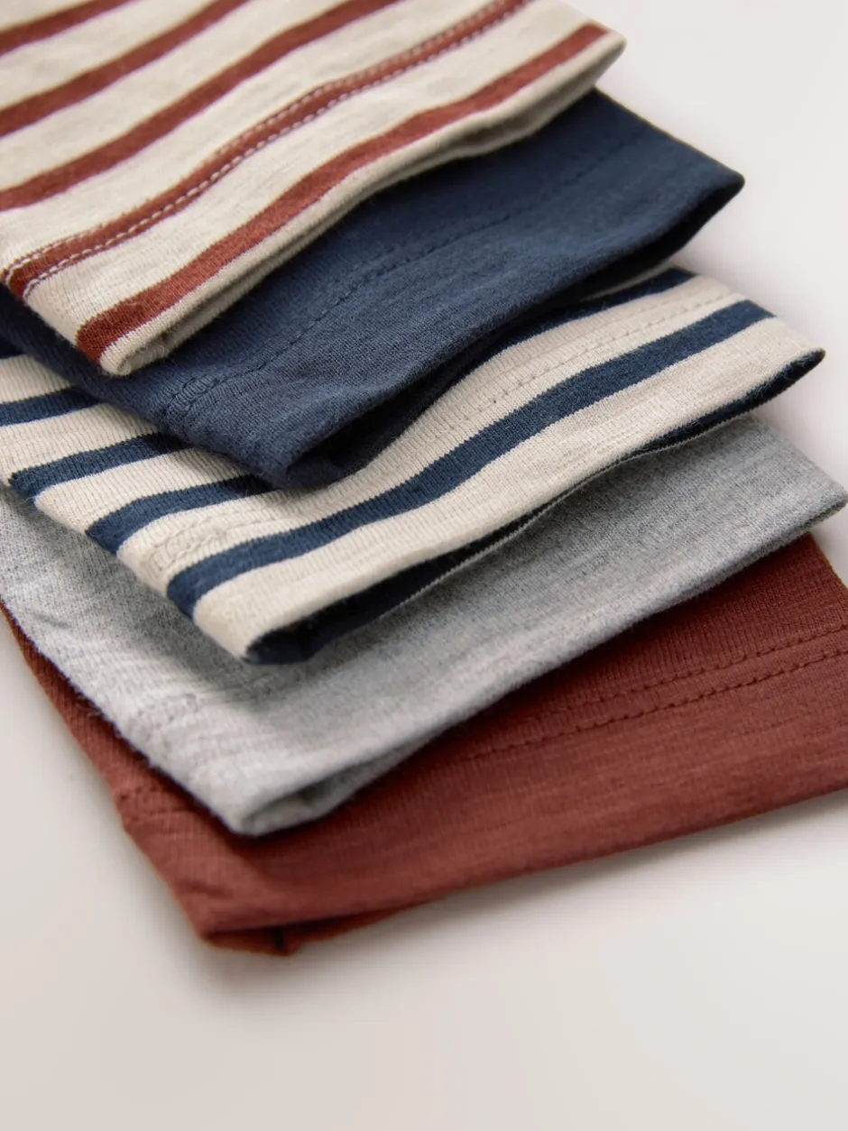 Tops|Multipacks*Next - Set van 5 T-shirts met lange mouwen (3 mnd-7 jr) Meerkleurig voertuigen